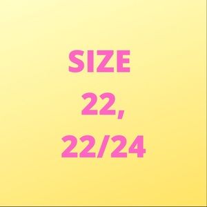 Women’s Sizes 22, 22/24